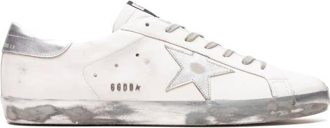 Golden Goose "Super-Star Classic White Silver sneakers" Wit