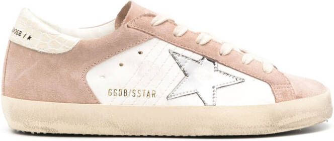 Golden Goose Super-Star distressed-finish sneakers Beige