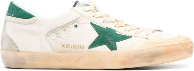 Golden Goose Super-Star gerafelde sneakers Beige