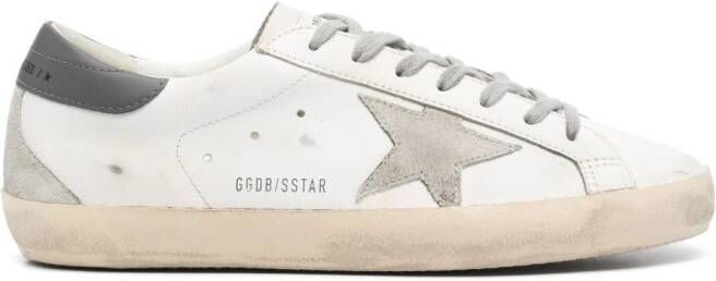 Golden Goose Super-Star gerafelde sneakers Wit