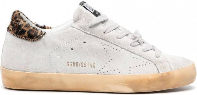 Golden Goose Super-Star sneakers met luipaardprint Grijs