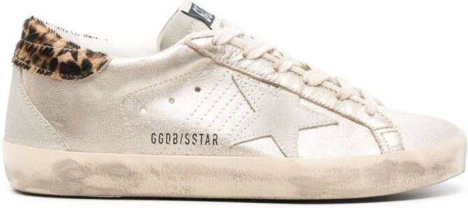 Golden Goose Super-Star leren sneakers Beige
