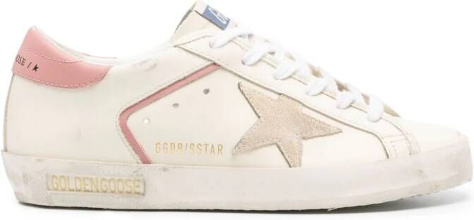 Golden Goose Super-Star leren sneakers Beige