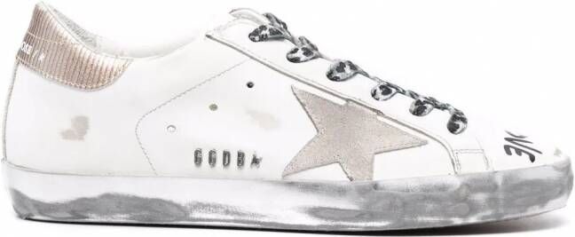 Golden Goose Super-Star Love sneakers met print Wit