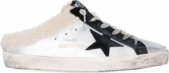 Golden Goose Super-Star Sabot slip-on sneakers Zilver