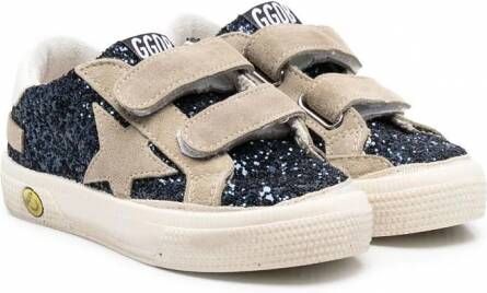Golden Goose Super-Star sneakers met klittenband Blauw