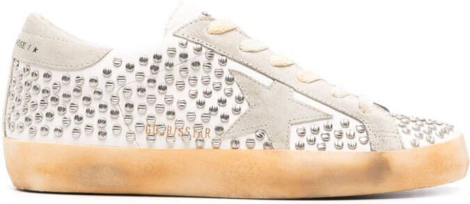 Golden Goose Super Star sneakers met kristallen Beige