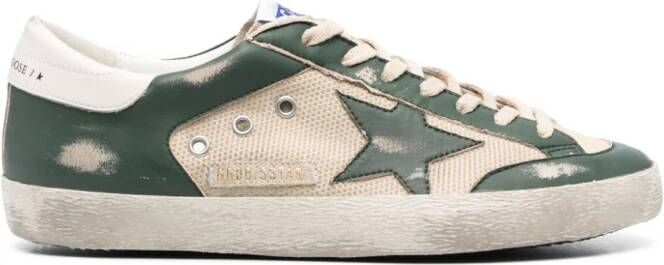 Golden Goose Super-Star sneakers met mesh Beige