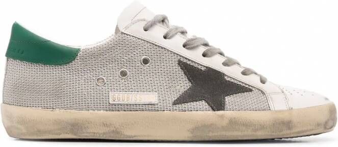 Golden Goose Super-Star sneakers met mesh vlakken Wit