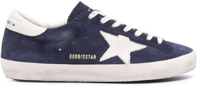 Golden Goose Super-Star suède sneakers Blauw
