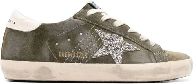 Golden Goose Super-Star suède sneakers Groen