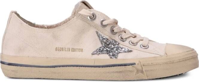 Golden Goose Superstar canvas sneakers Beige