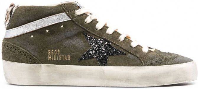 Golden Goose Mid Star high-top sneakers Groen