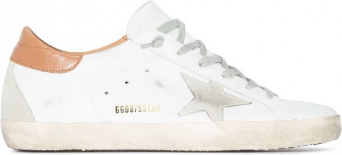 Golden Goose Super Star low top sneakers dames Stof rubber leerleer 35 Beige