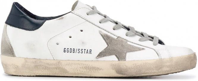 Golden Goose Superstar sneakers met gerafelde afwerking Wit