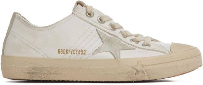 Golden Goose V-Star leren sneakers Beige