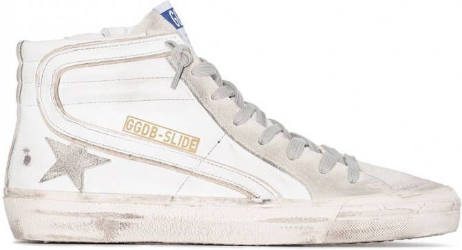 Golden Goose Slide high-top sneakers Wit