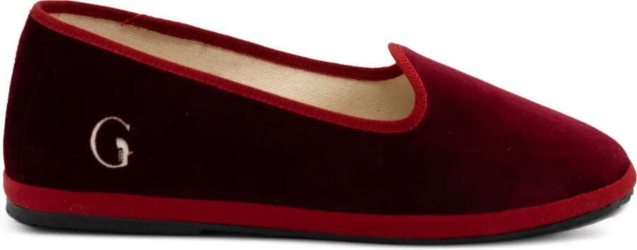 Gondolina Dogale slippers met logodetail Rood