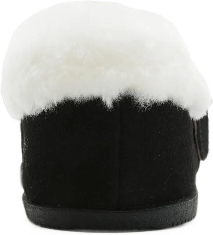 Good News shearling-trim whipstitch sneakers Zwart - Foto 3