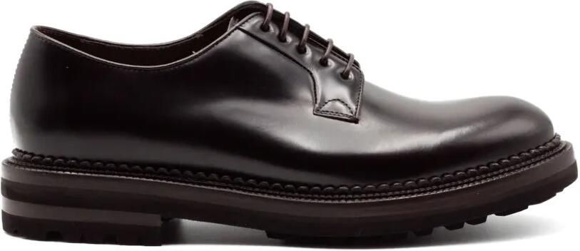 Green George Derby schoenen met chunky zool Zwart