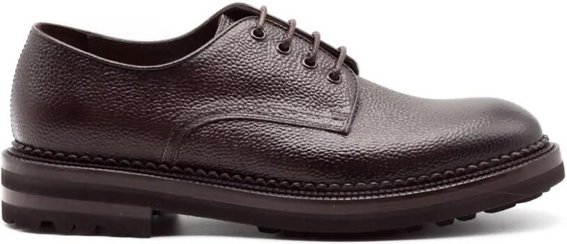 Green George Derby schoenen met textuur Bruin