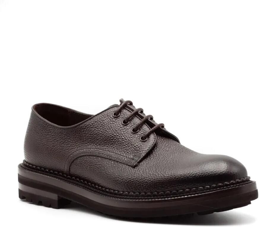 Green George Derby schoenen met textuur Bruin - Foto 2