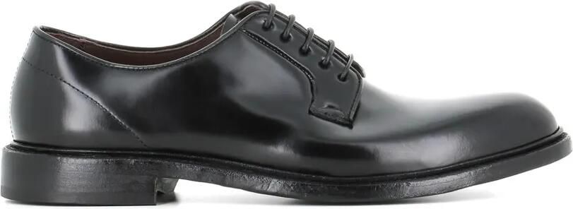 Green George Gepolijste leren derby schoenen Zwart