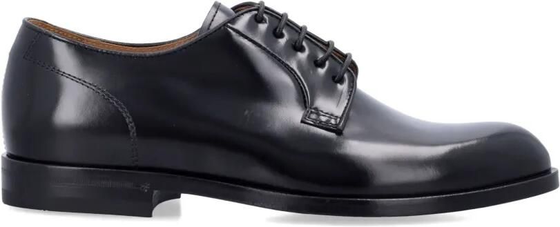 Green George Gepolijste leren derby schoenen Zwart