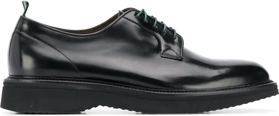 Green George Leren derby schoenen Zwart