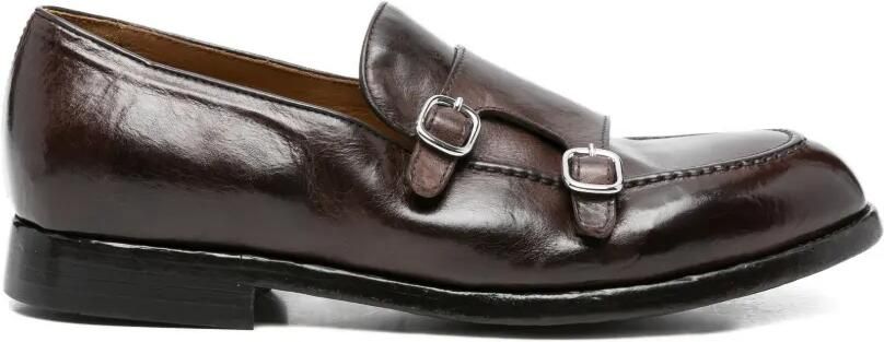 Green George Leren gespschoenen Bruin