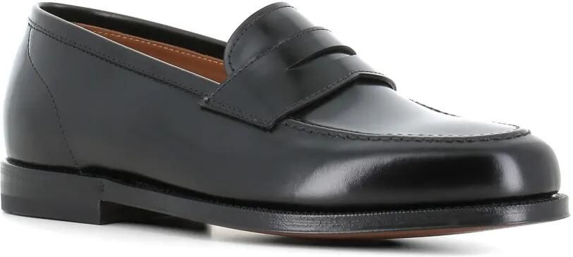 Green George Leren loafers met bandje Zwart - Foto 5
