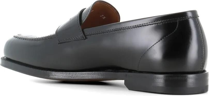 Green George Leren loafers met bandje Zwart - Foto 4