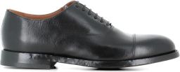 Green George Leren Oxford schoenen met neuskap Zwart
