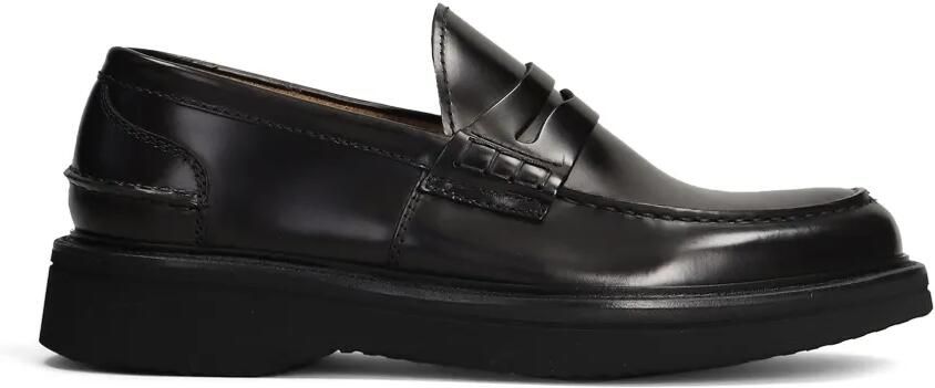 Green George Leren penny loafers Zwart - Foto 4