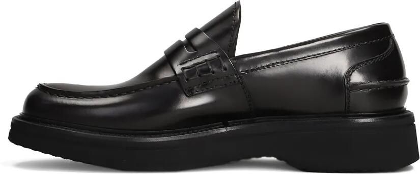 Green George Leren penny loafers Zwart - Foto 5