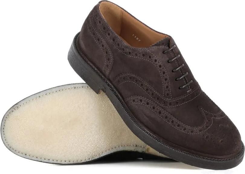 Green George Suède brogue-oxfordschoenen Bruin - Foto 2