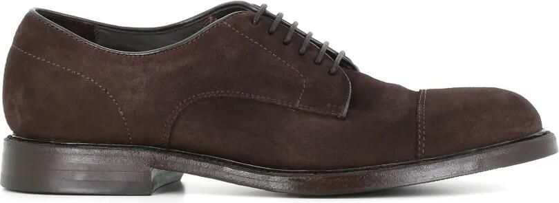 Green George Suède derby schoenen met kapneus Bruin