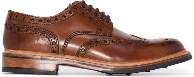 Grenson Archie leren brogues Bruin