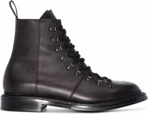 Grenson Brady leren enkellaarzen Zwart