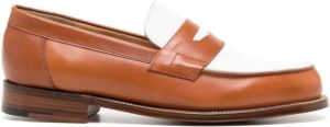 Grenson Loafers met colourblocking Bruin