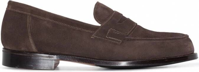 Grenson Epsom loafers met ronde neus Bruin