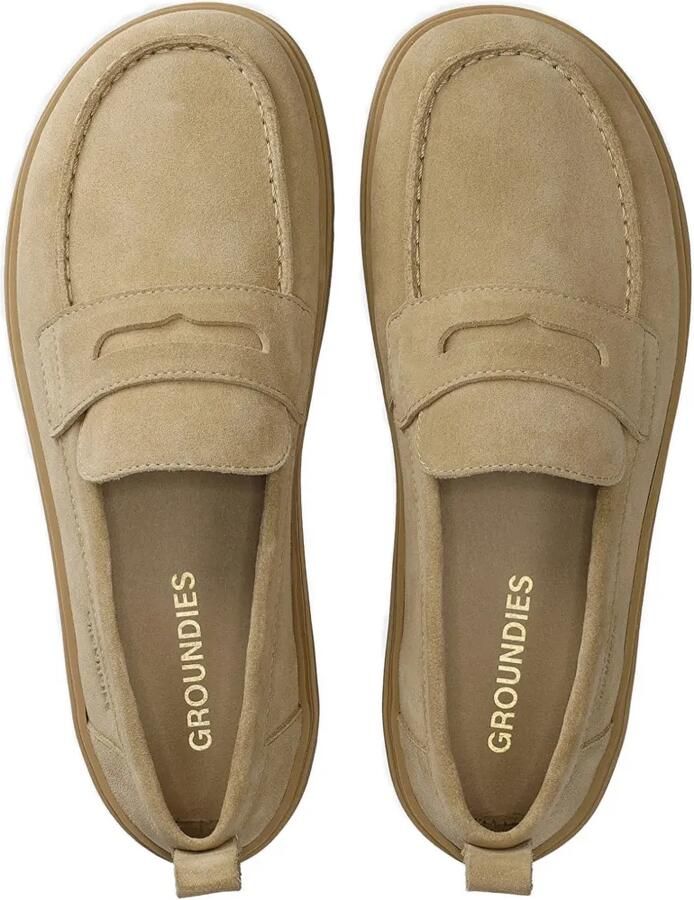 GROUNDIES Brisbane suède slip-on sneakers Beige - Foto 5