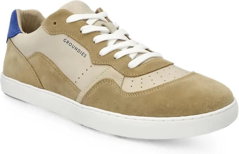 GROUNDIES Nova geperforeerde sneakers met vlakken Beige - Foto 4