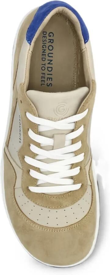 GROUNDIES Nova geperforeerde sneakers met vlakken Beige - Foto 5