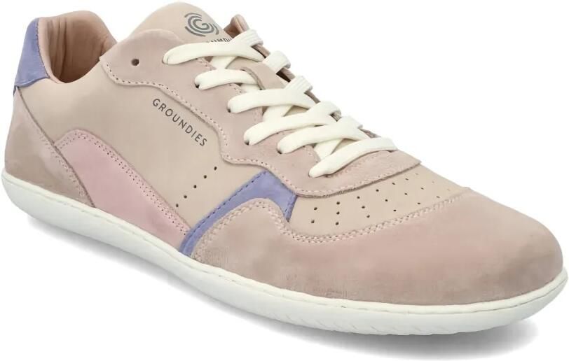 GROUNDIES Nova GO1 geperforeerde sneakers met vlakken Roze - Foto 3
