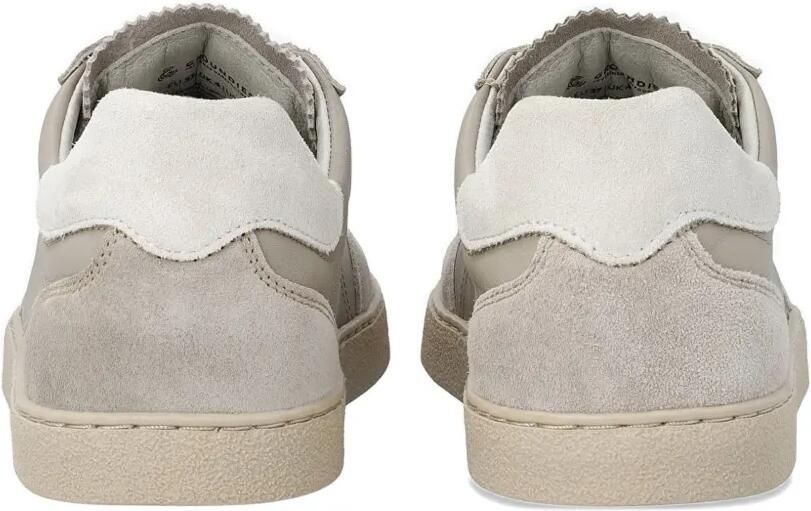 GROUNDIES Panama sneakers met suède vlakken en logoprint Grijs - Foto 3