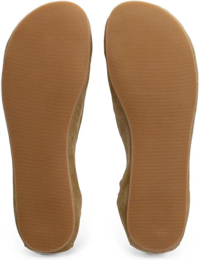 GROUNDIES Sleek suède ballerina's Beige - Foto 3