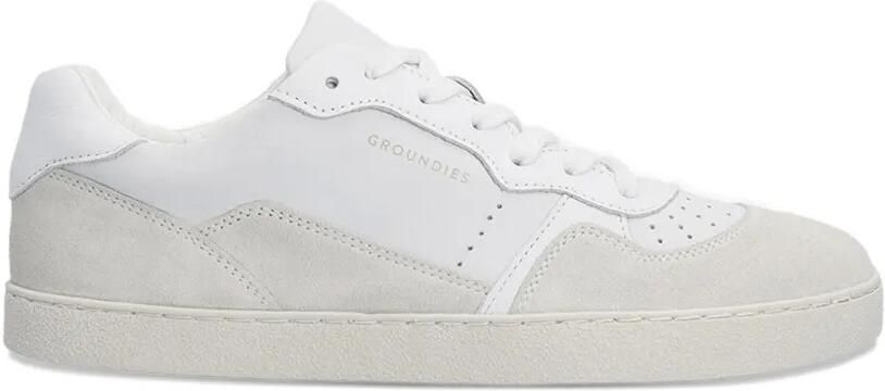 GROUNDS Sneakers met geperforeerde vlakken Beige