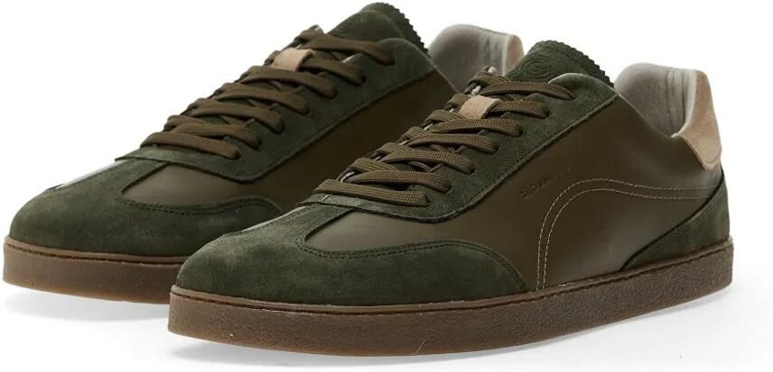 GROUNDIES Sneakers met suède afwerking en vlakken Groen
