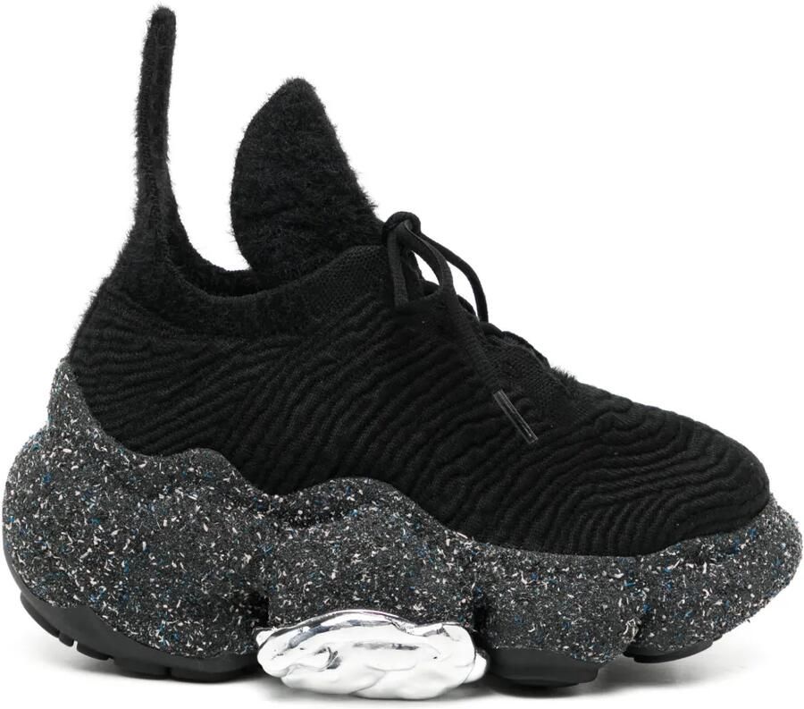 GROUNDS Moopie Breed Sprinkle sneakers Zwart
